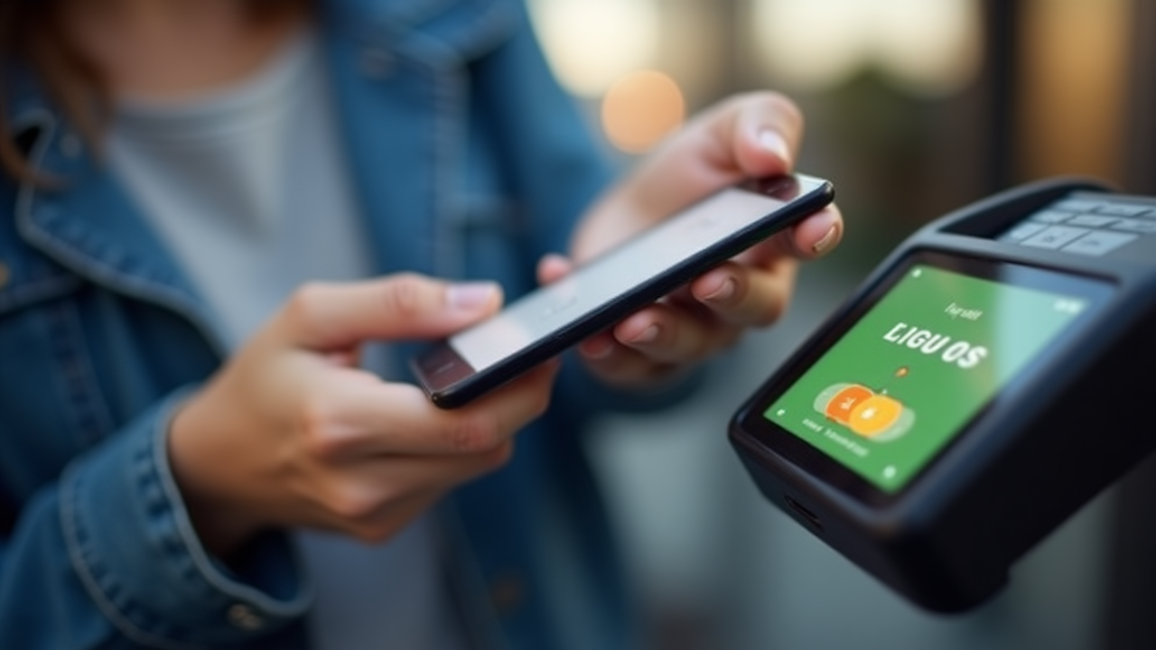 Digital payment technologies showing contactless card and mobile payment in action